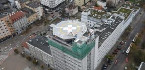 Lądowisko dla śmigłowców na dachu Szpitala Miejskiego w Gdyni