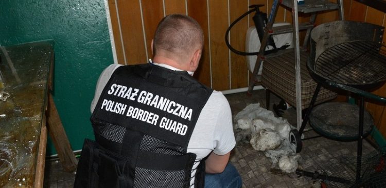 Ujawnione przez straż narkotyki (fot. Warmińsko-Mazurski Oddział Straży Granicznej)