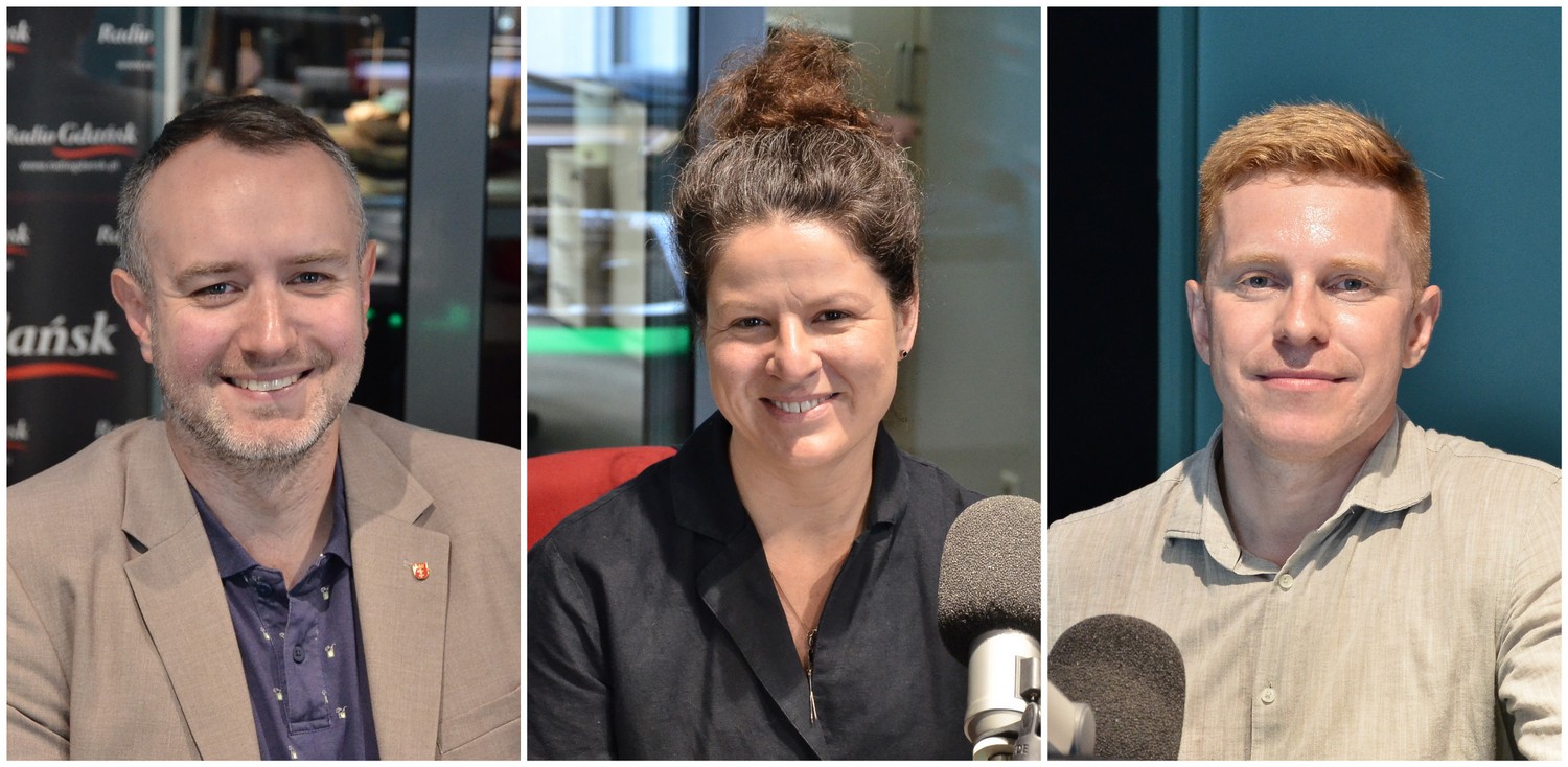 Karol Ważny, Aleksandra Gosk i Andrzej Skiba (fot. Radio Gdańsk)
