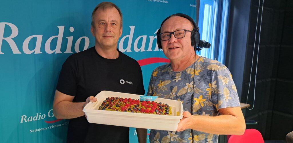 Adam Słomiński tort urodziny radio gdańsk