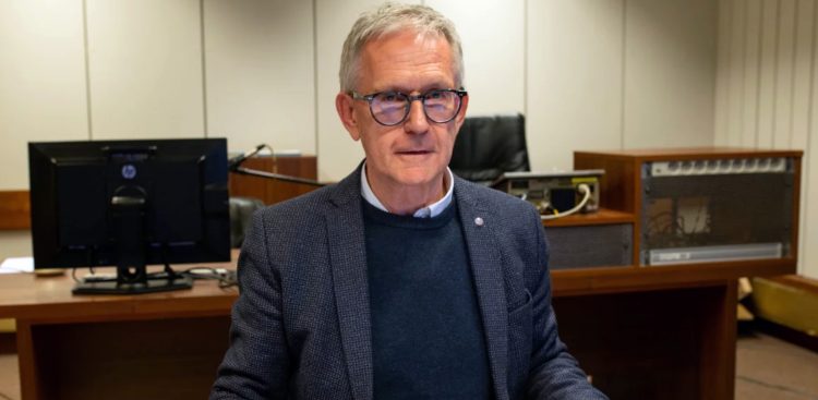 Andrzej Brzoska w studiu Teatru Polskiego (fot. Polskie Radio/Krzysztof Świeżak)