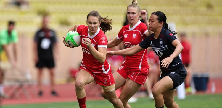 on day three of the World Rugby Sevens Repechage at Louis II Stadium on 23 June, 2024 in Monaco. Photo credit: Mike Lee - KLC fotos for World Rugby