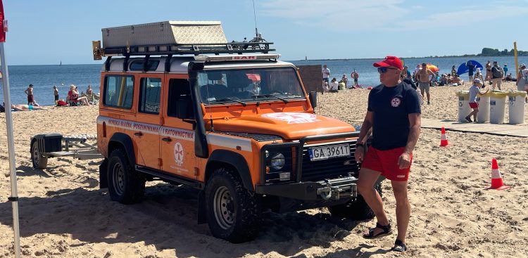 Pokazy w ramach akcji „Kręci mnie bezpieczeństwo nad wodą". Gdańsk 29.06.2024 r. (fot. Radio Gdańsk/Oskar Bąk)