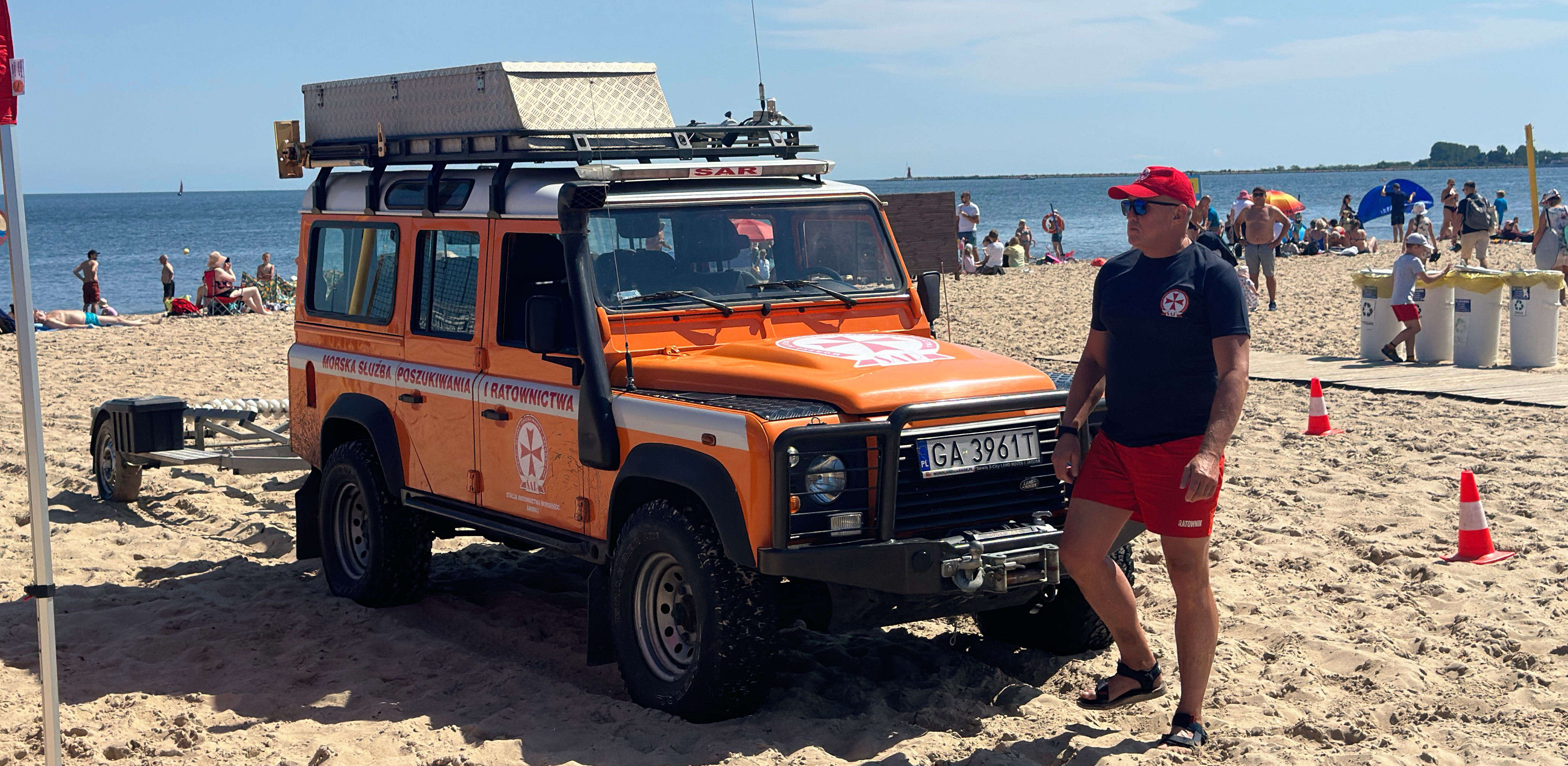Pokazy w ramach akcji „Kręci mnie bezpieczeństwo nad wodą". Gdańsk 29.06.2024 r. (fot. Radio Gdańsk/Oskar Bąk)
