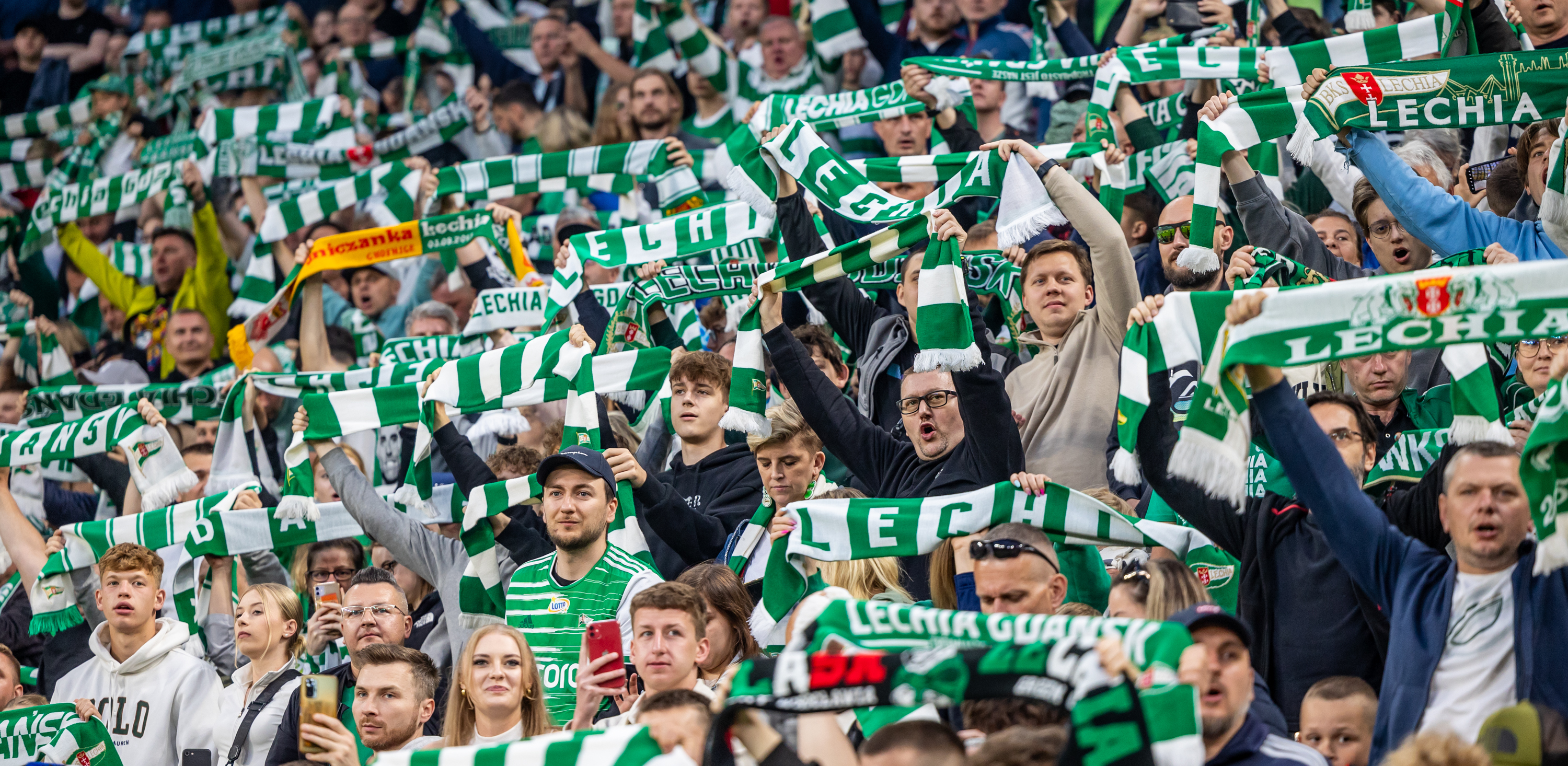 Kibice Lechii Gdańsk (Fot. Krzysztof Mystkowski/KFP)