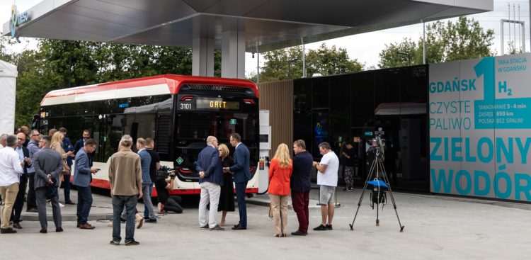 Flota gdańskich autobusów wodorowych (fot. Radio Gdańsk/Roman Jocher)