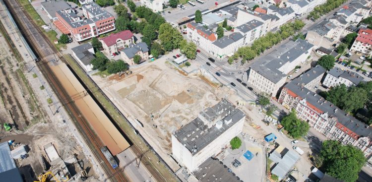Inwestycja rozpoczęła się w listopadzie ubiegłego roku i planowana jest do 2026 r. (fot. Rewitalizacja Słupsk/UM Słupsk)
