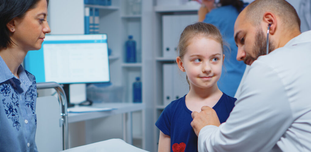 Dziecko na wizycie u lekarza