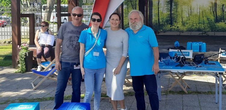 Tym razem nasze studio plenerowe stanęło w Żukowie (Fot. Radio Gdańsk/Katarzyna Nowak)