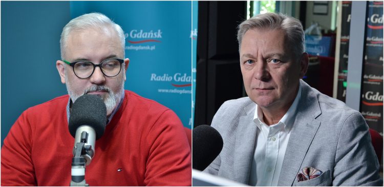 Goście audycji "Ludzie i pieniądze" - Robert Raszczyk i Roman Walasiński (Fot. Radio Gdańsk)