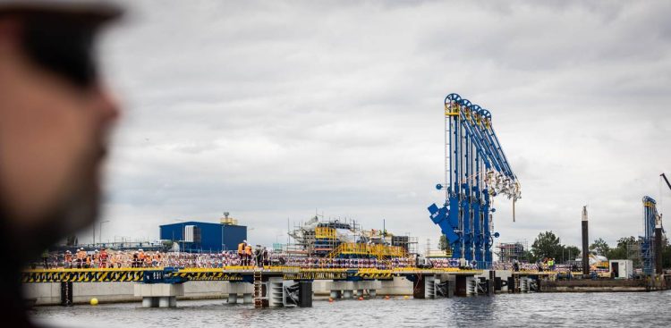 Budowa Morskiego Terminalu Przeładunkowego Grupy ORLEN w Gdańsku (fot. Radio Gdańsk/Roman Jocher)