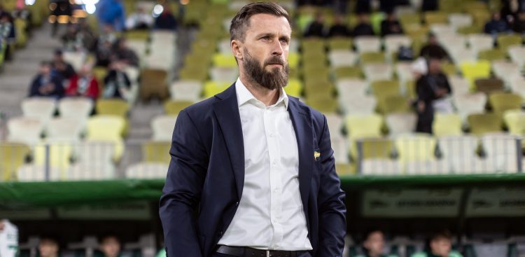 Fortuna 1 Liga. Lechia Gdańsk - Polonia Warszawa. Nz. Szymon Grabowski ( Lechia ) - 24.04.2024 r. (fot. Krzysztof Mystkowski/KFP)