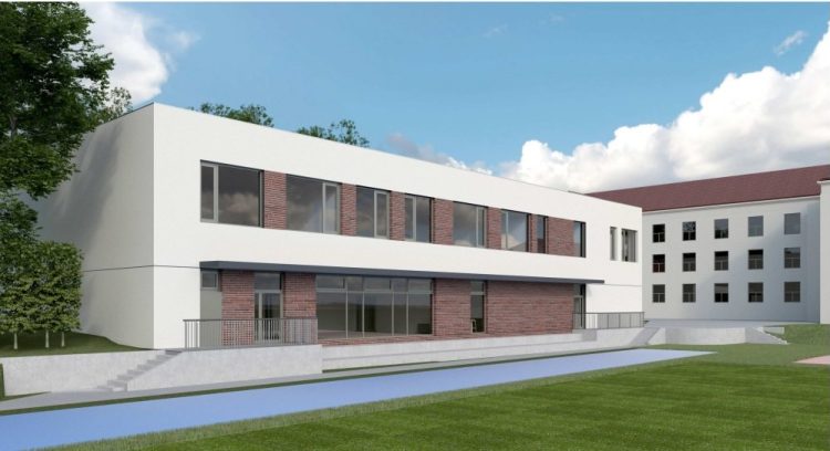 Przy SP nr 20 w Gdyni powstanie nowoczesna sala gimnastyczna. (fot. wizualizacja SWZ/Urząd Miasta Gdyni)
