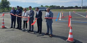 Uroczyste otwarcie placu manewrowego w Elblągu (Fot. Radio gdańsk/Marek Nowosad)