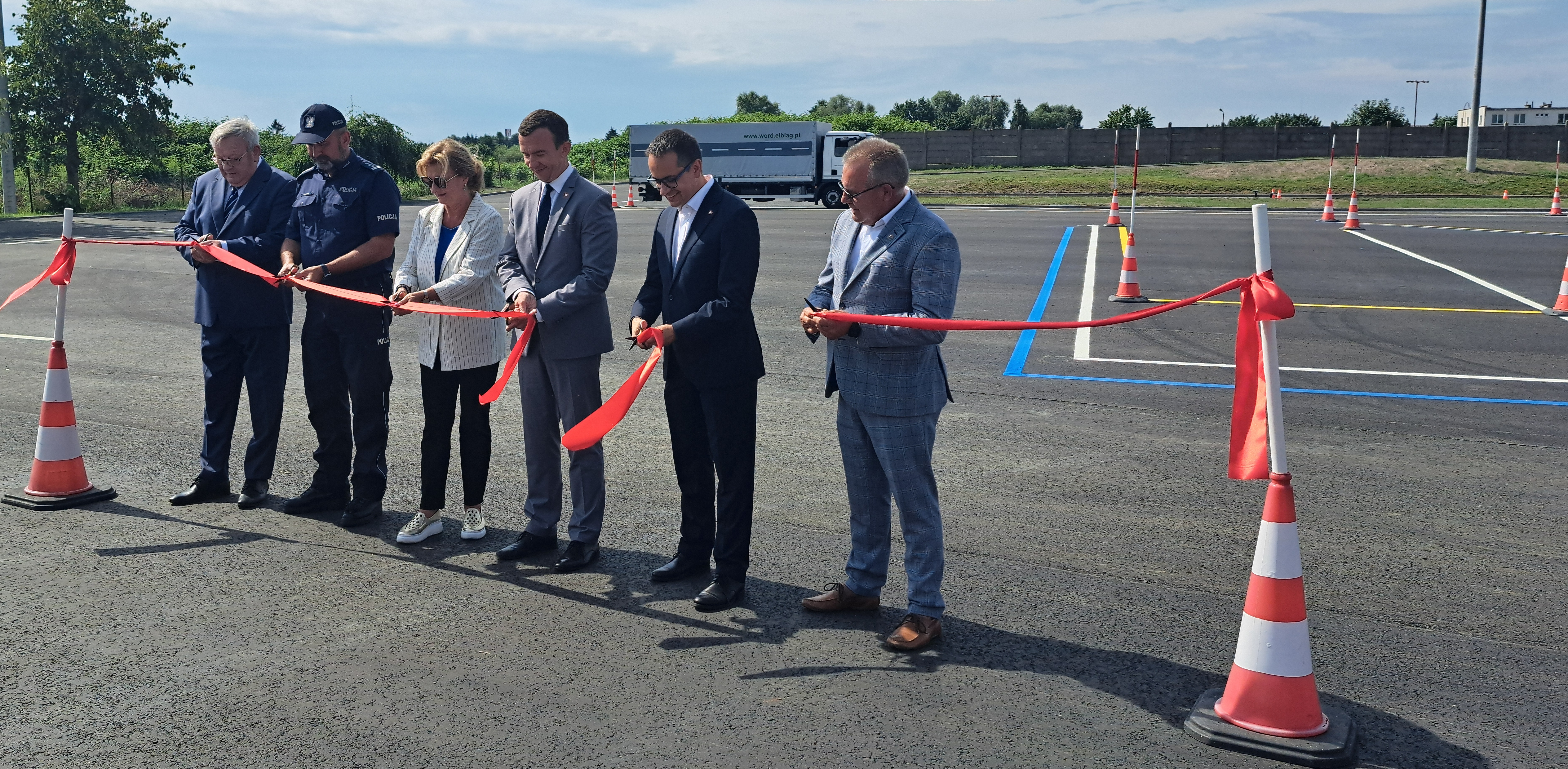 Uroczyste otwarcie placu manewrowego w Elblągu (Fot. Radio gdańsk/Marek Nowosad)