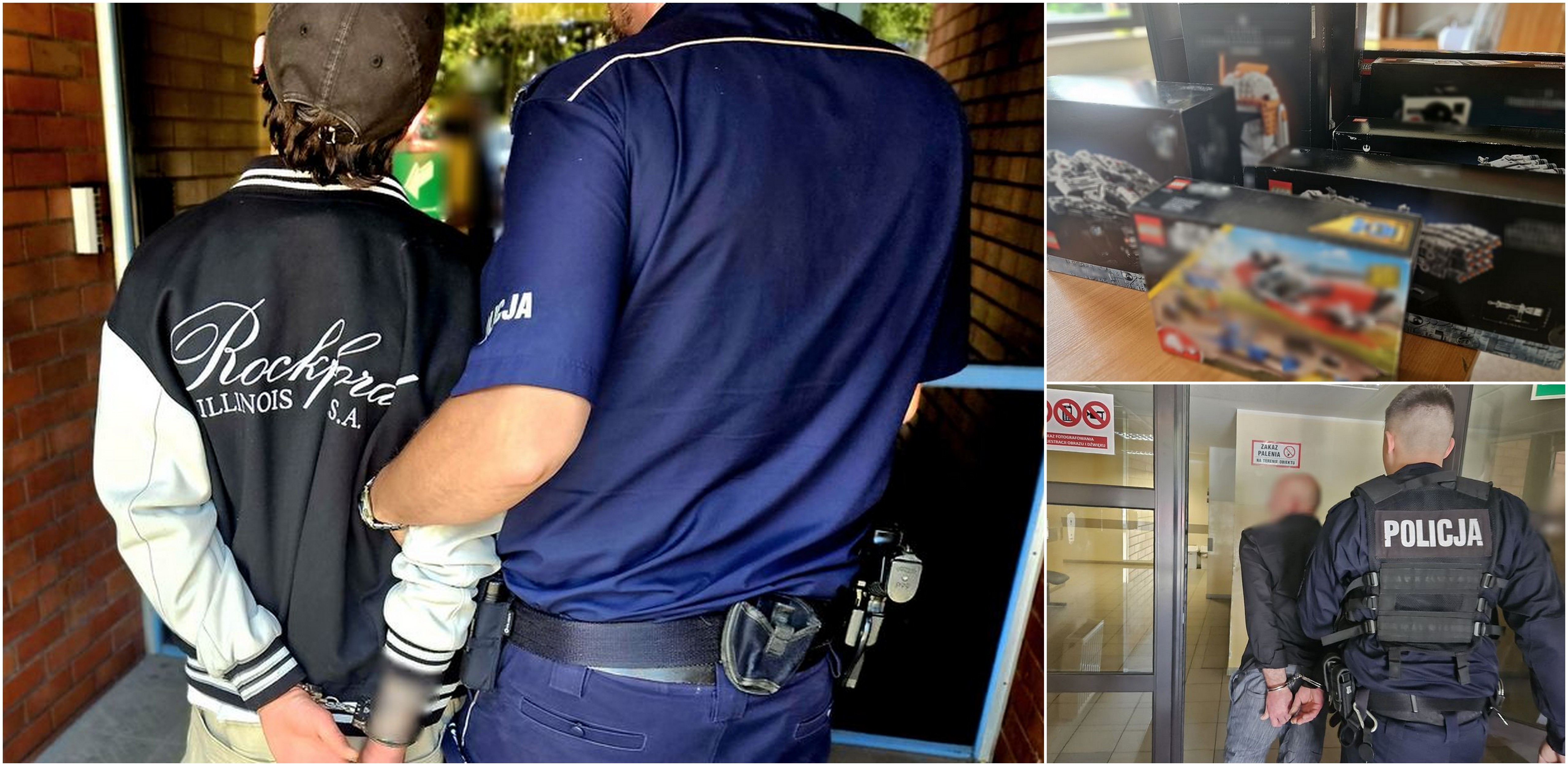 Ojciec i syn okradali sklep w Sopocie. Ich łupem były klocki (fot. KMP Sopot)