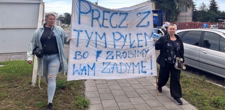 Protest mieszkańców Nowego Portu. Gdańsk 03.07.2024 r. (fot. Radio Gdańsk/Oskar Bąk)