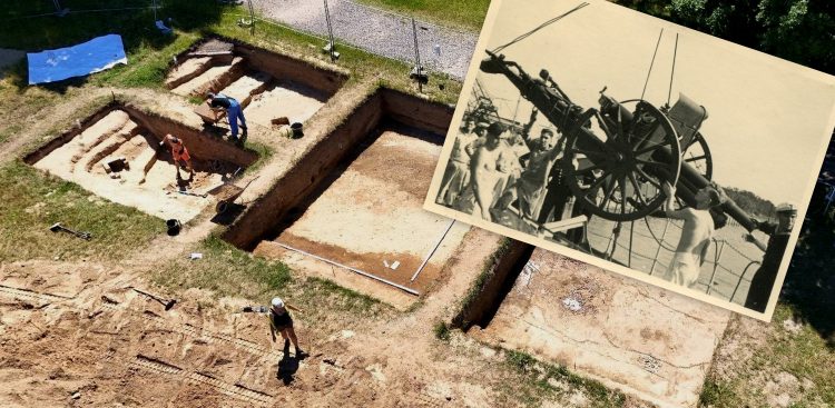 Archeolodzy na Westerplatte odkryli lokalizację stanowiska polskiej armaty polowej (fot. Muzeum II Wojny Światowej)