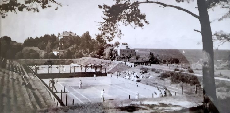 Archiwalne zdjęcie kortów tenisowych w Gdyni. (Fot. Facebook/Gdyński Dialog)