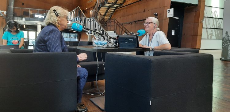 Nasze studio stanęło w Europejskim Centrum Solidarności
(Fot. Radio Gdańsk/Magdalena Gadzinowska)