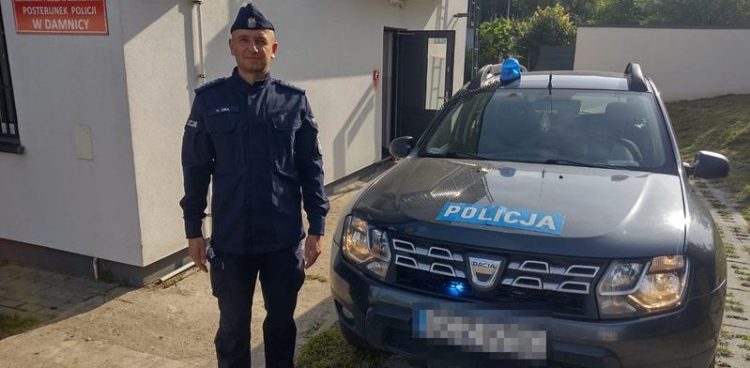 Aspirant sztabowy Paweł Ciba (fot. KMP Słupsk)