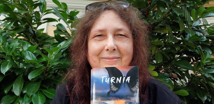 Anna Klejzerowicz z nową powieścią "Turnia" (fot. Radio Gdańsk/Marzena Bakowska)