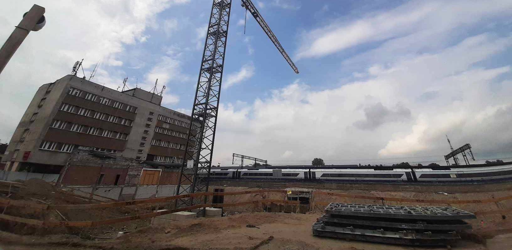 Budowa dworca kolejowego w Słupsku (fot. Radio Gdańsk/Przemysław Woś)