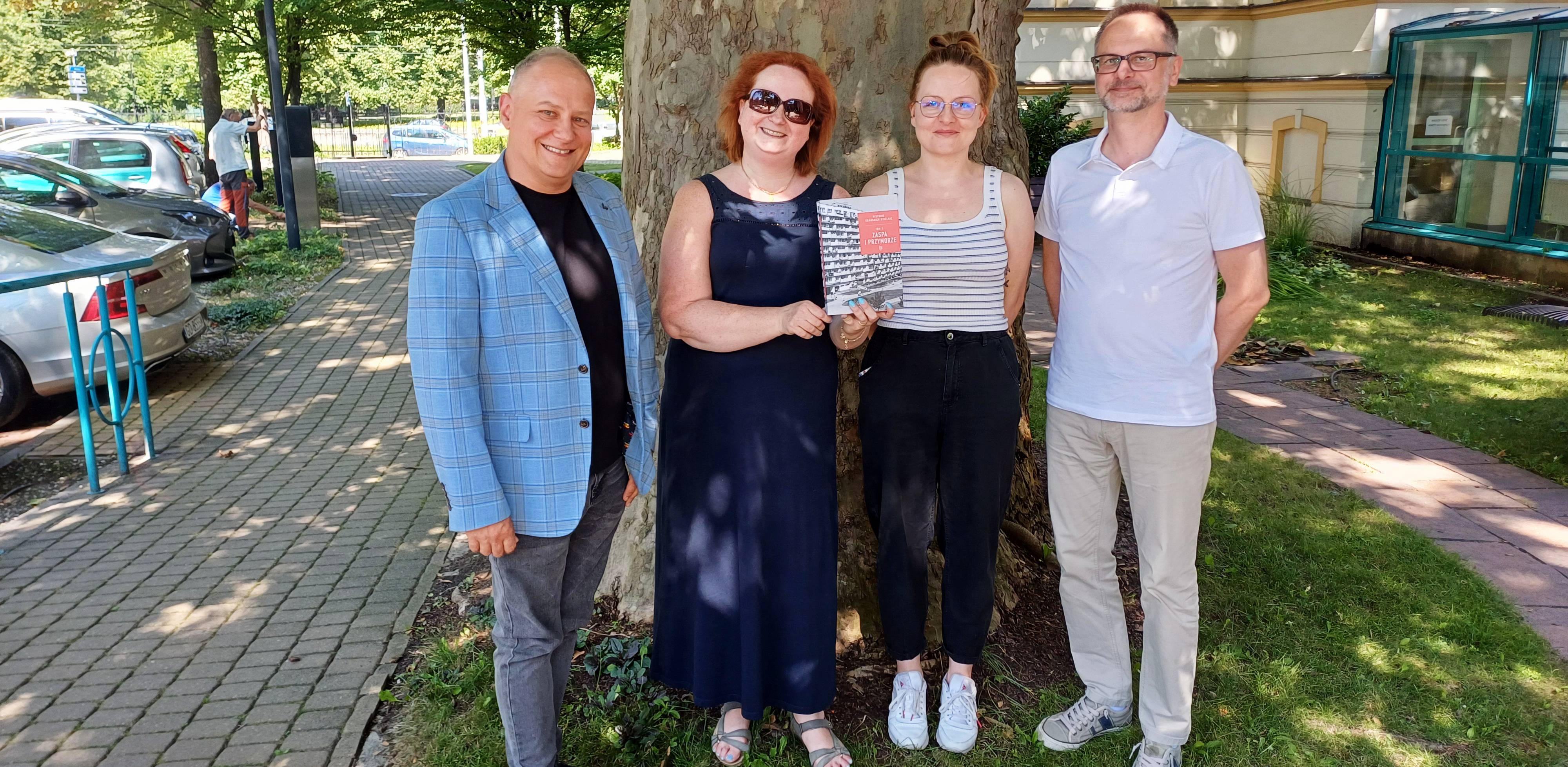Od lewej: Maciej Bakun, Marzena Bakowska, Dorota Kucharczyk, Janusz Dargacz (fot. Radio Gdańsk)