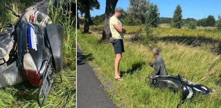 Para policjantów wezwała patrol, który po przyjeździe przeprowadził badanie alkomatem. Wynik pokazał, że w organizmie 51-latka znajdują się blisko 2 promile alkoholu. (fot. Policja)