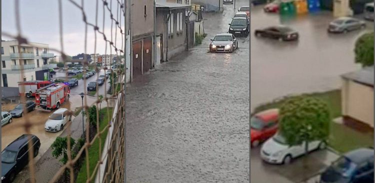 Skutki ulewy w Kościerzynie - 24.05.2024 r. (fot. słuchacze Radia Gdańsk)