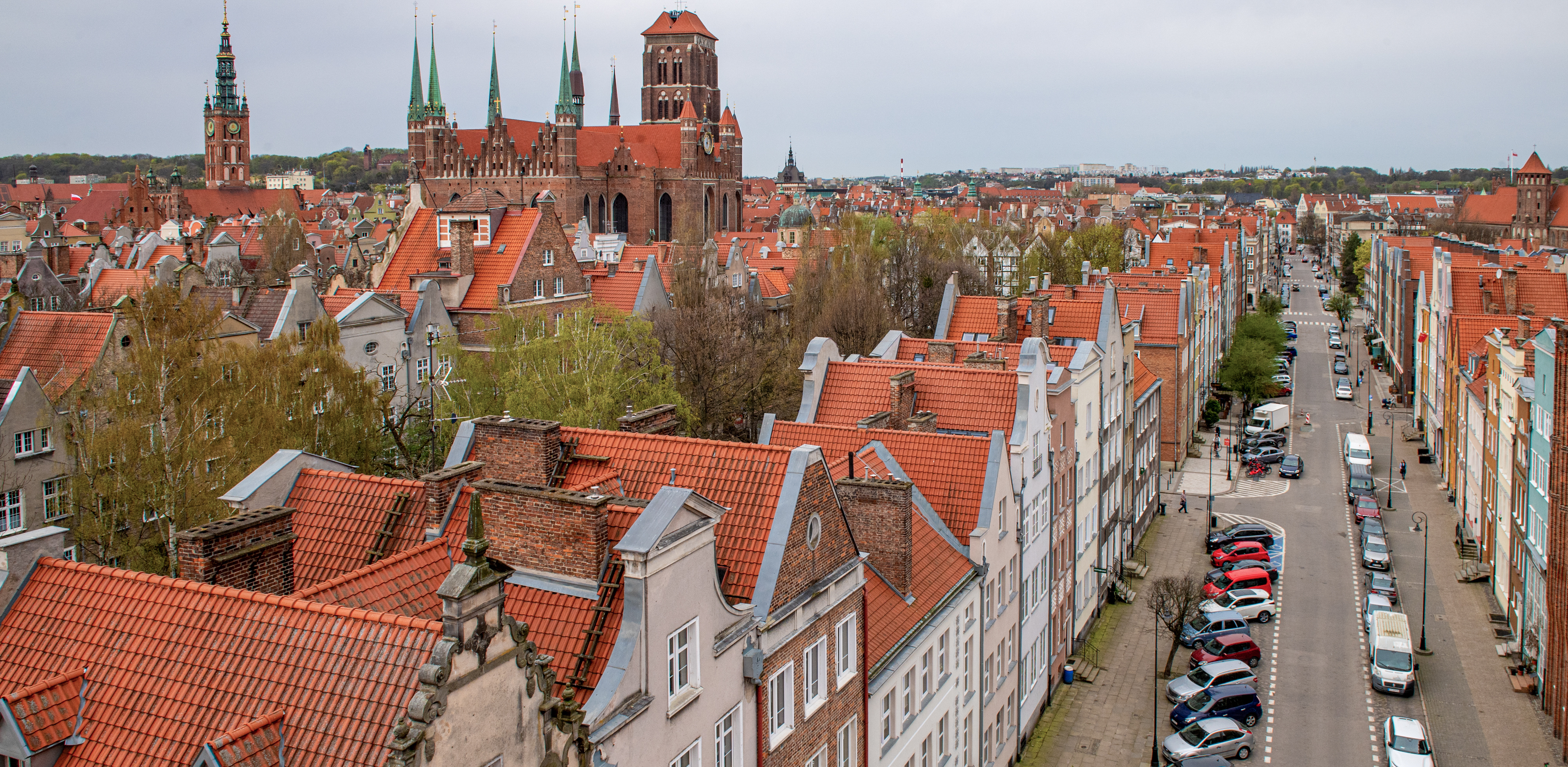 Widok na Gdańsk i ul. Szeroką z Żurawia (fot. Paweł Marcinko/KFP)