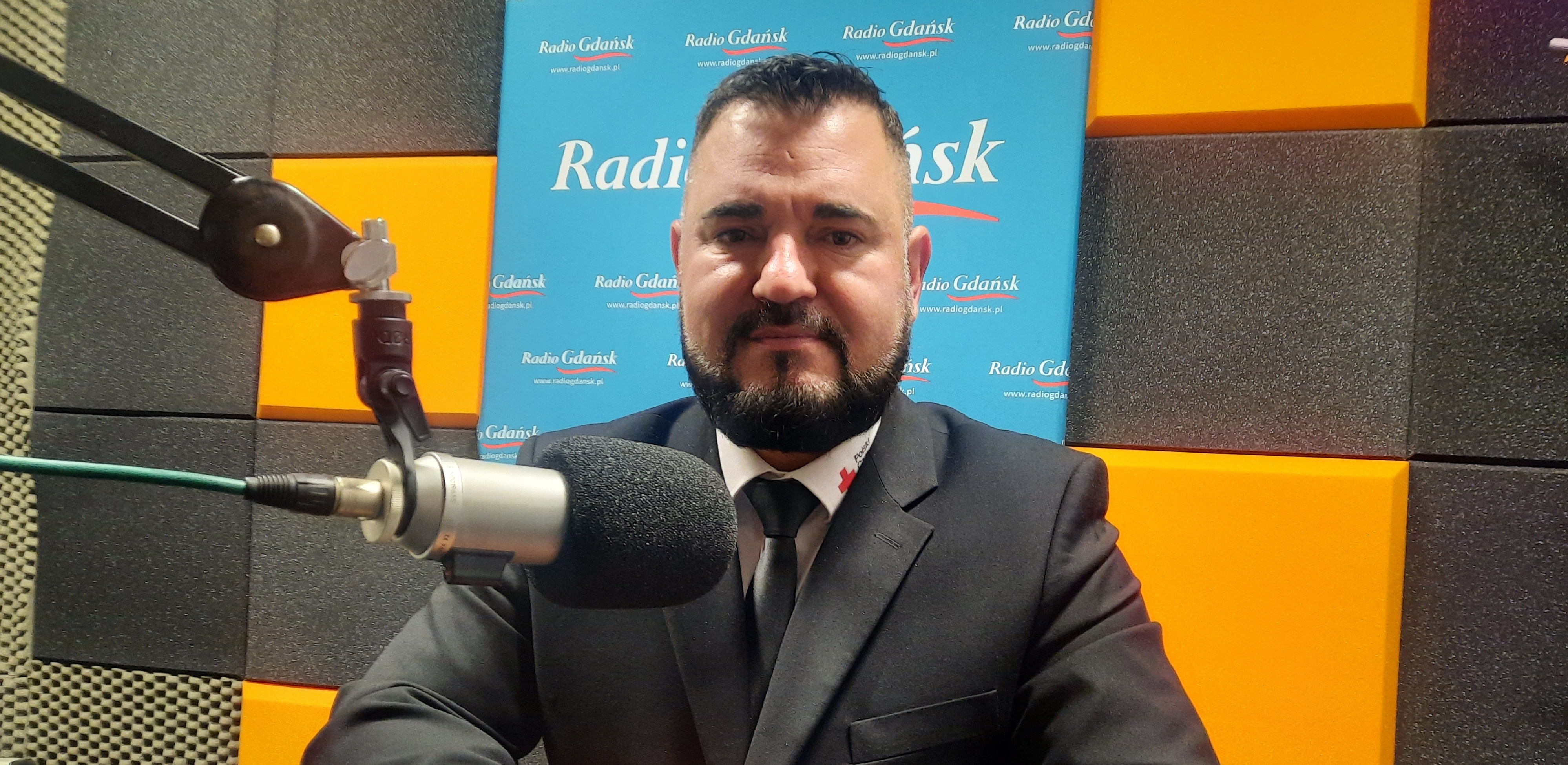 Patryk Bianga, prezes Pomorskiego Oddziału Okręgowego Polskiego Czerwonego Krzyża (fot. Radio Gdańsk/Tatiana Slowi)