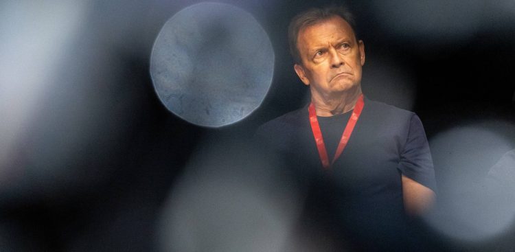 Jan Frycz podczas konferencji prasowej filmu "Wrooklyn zoo" (fot. 49. FPFF/Anna Rezulak)