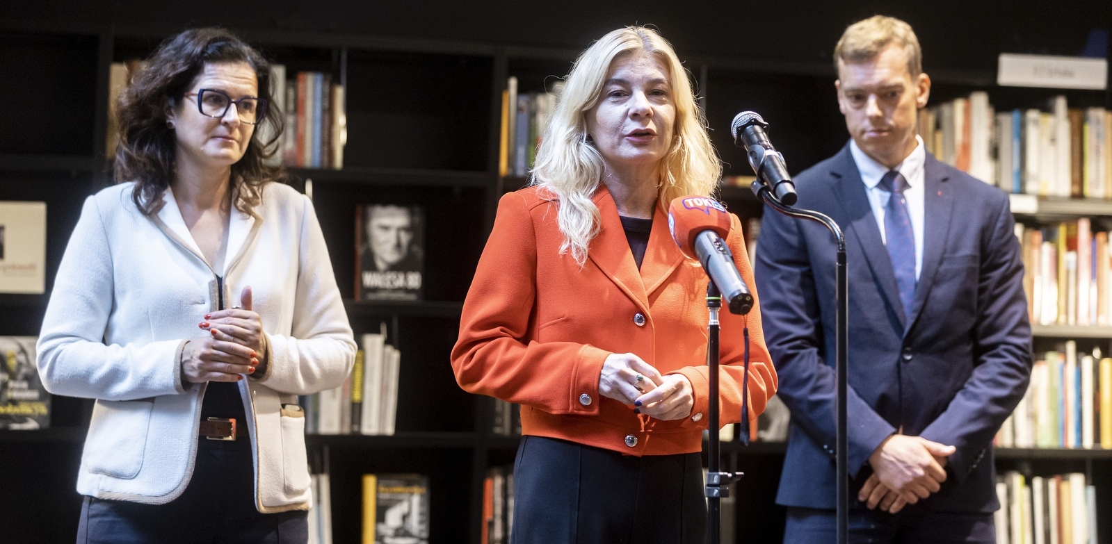 W Bibliotece Europejskiego Centrum Solidarności odbył się brieifng prasowy dotyczący Gdańskich Lekcji Obywatelskich(Fot. mat. pras./Piotr Wittman)