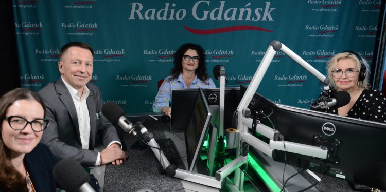 Wioleta Tomczak, Patryk Gabriel. Dorota Arciszewska-Mielewczyk i Agnieszka Michajłow (fot. Radio Gdańsk/Rafał Korbut)