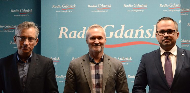 Marek Rutka, Jarosław Wałęsa, Marcin Horała (fot. Radio Gdańsk/Martyna Krawcewicz)