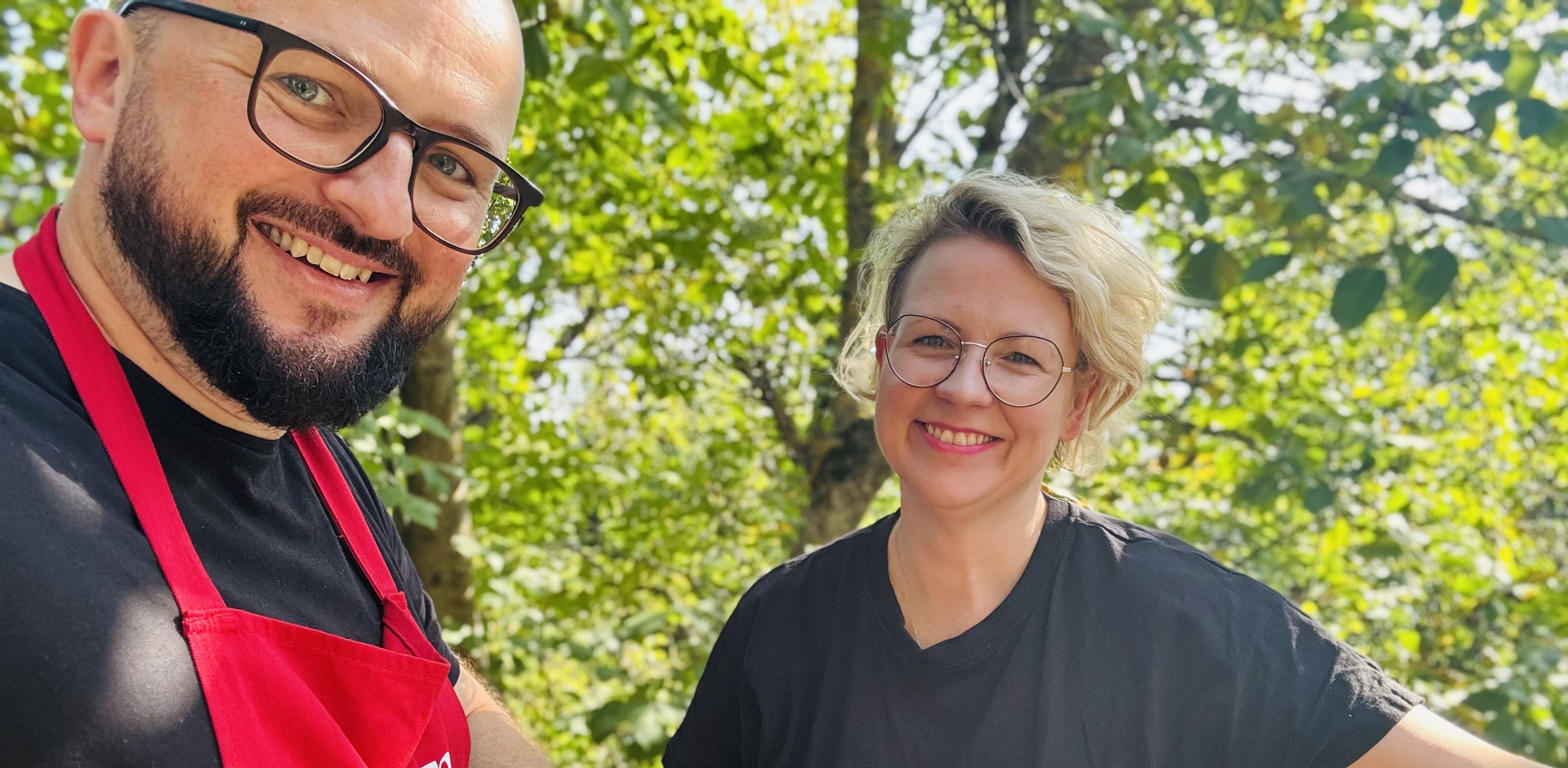 Rękawicę kucharską podjęli Ewelina Potocka i jej gość: Maciej Kamiński(fot. Radio Gdańsk)