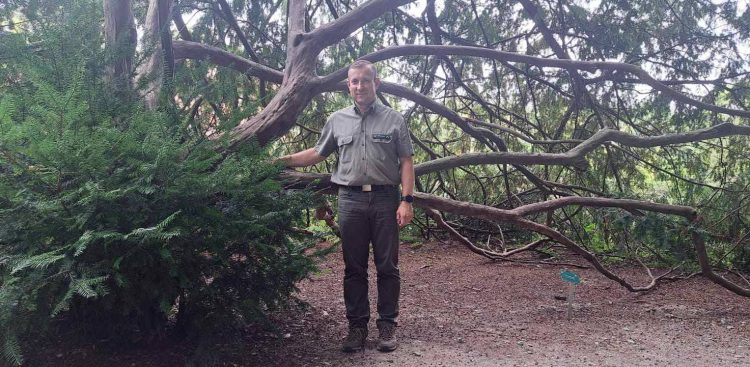 Leśniczy Jakub Piechowiak (fot. Radio Gdańsk/Alicja Samolewicz-Jeglicka)