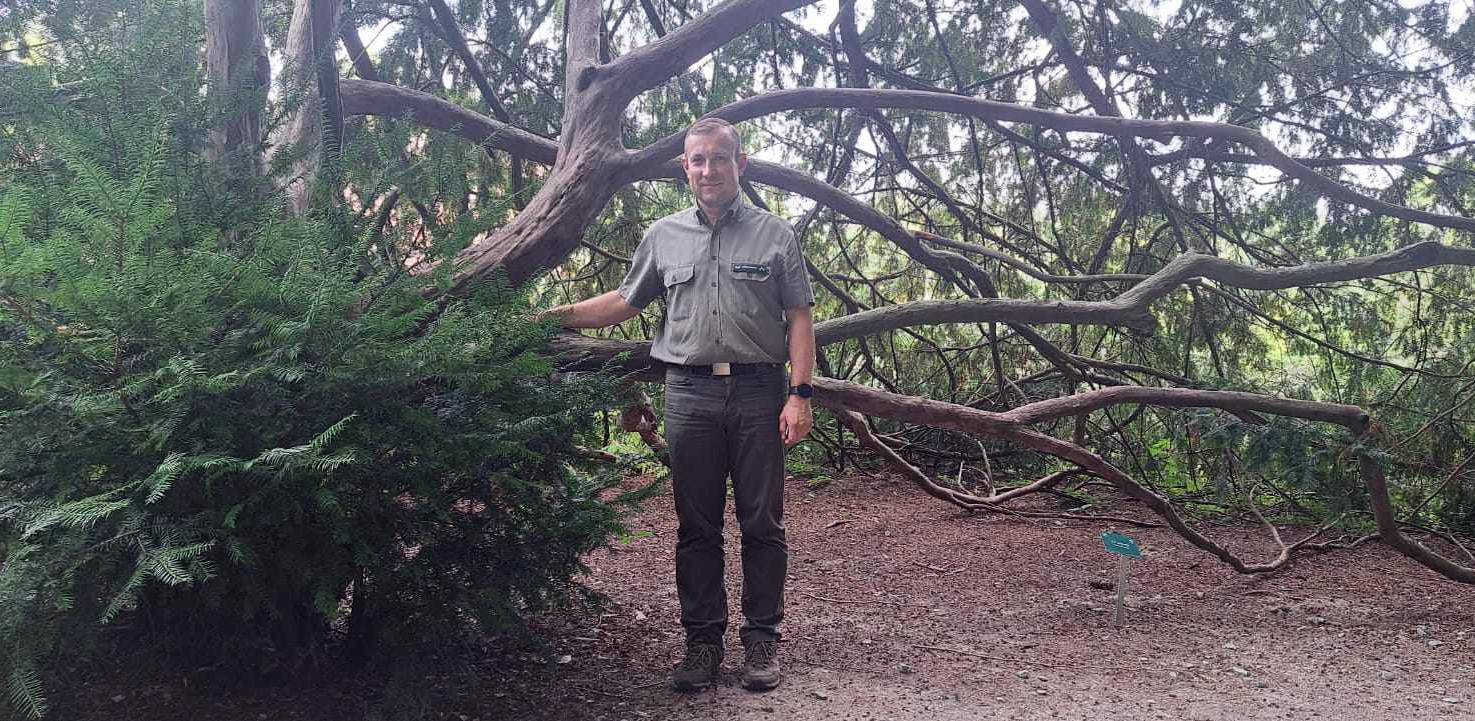 Leśniczy Jakub Piechowiak (fot. Radio Gdańsk/Alicja Samolewicz-Jeglicka)