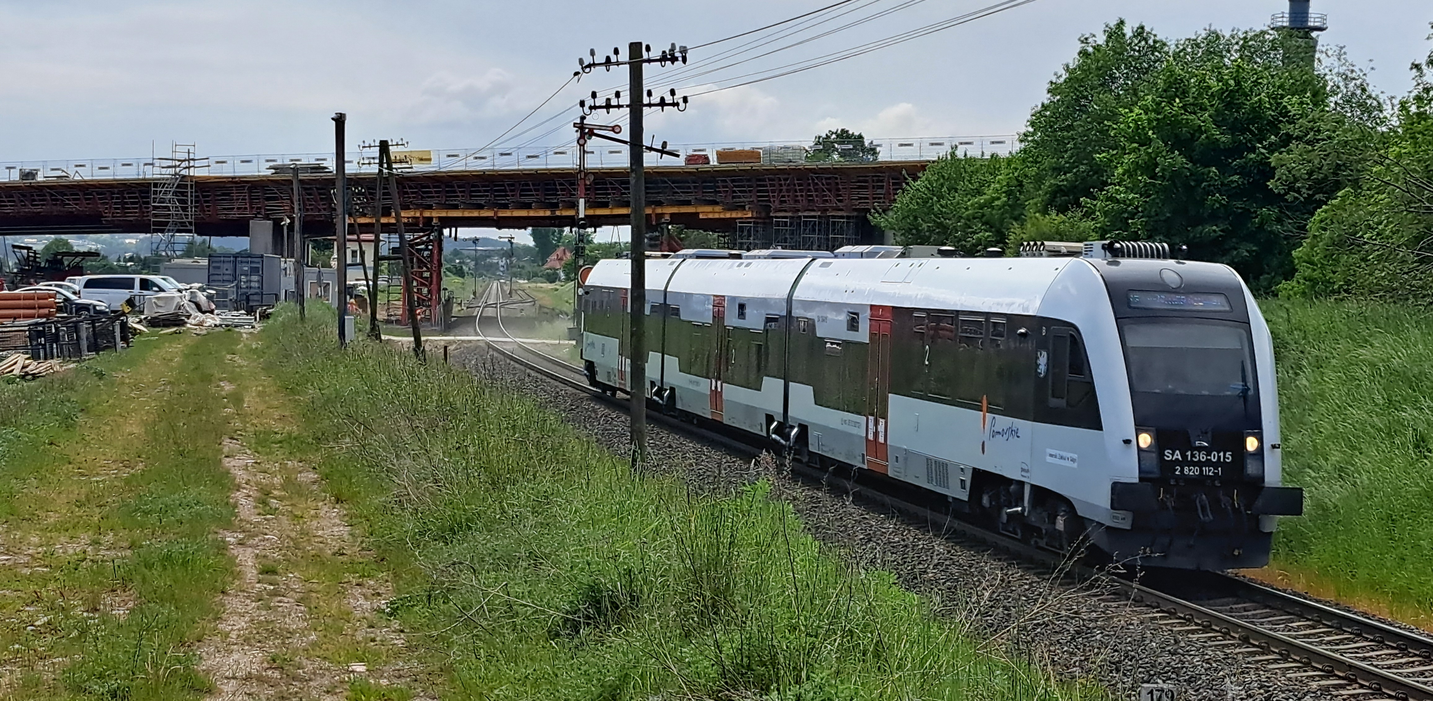 W zakres prac wchodzi dobudowa drugiego toru i elektryfikacja (fot. Radio Gdańsk/Sebastian Kwiatkowski)