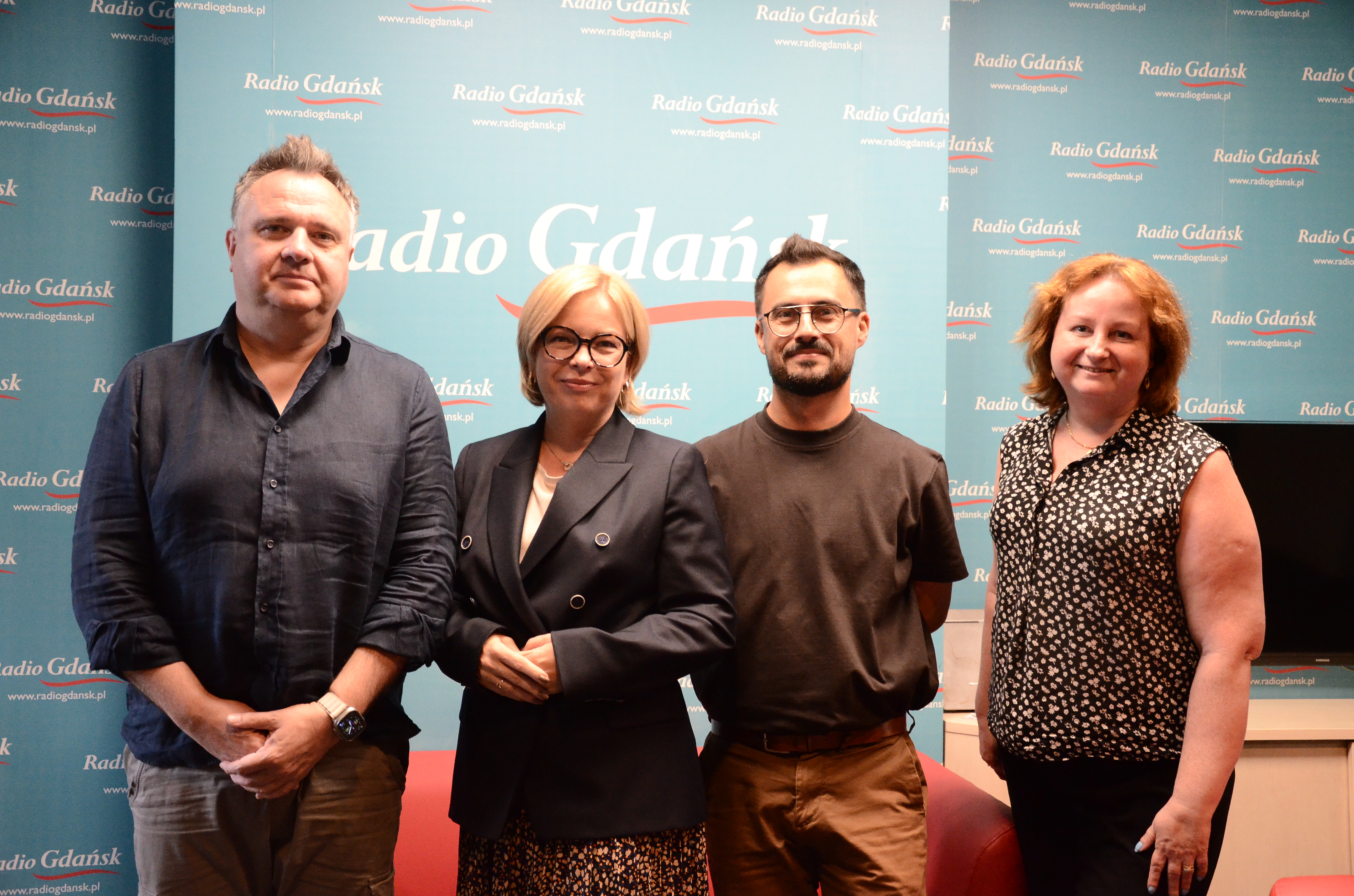 Oktawia Gorzeńska, Jerzy Rados, Piotr Sobierski, Marzena Bakowska (fot. Radio Gdańsk/Michał Pacześniak)
