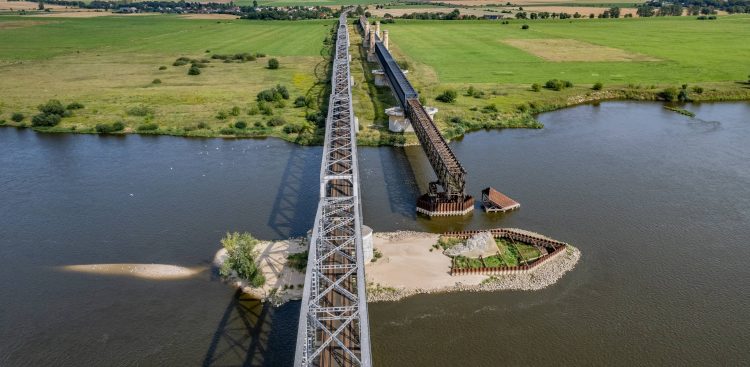 Zdjęcie archiwalne. Most w Tczewie - 17.08.2023 r. (fot. Krzysztof Mystkowski / KFP)