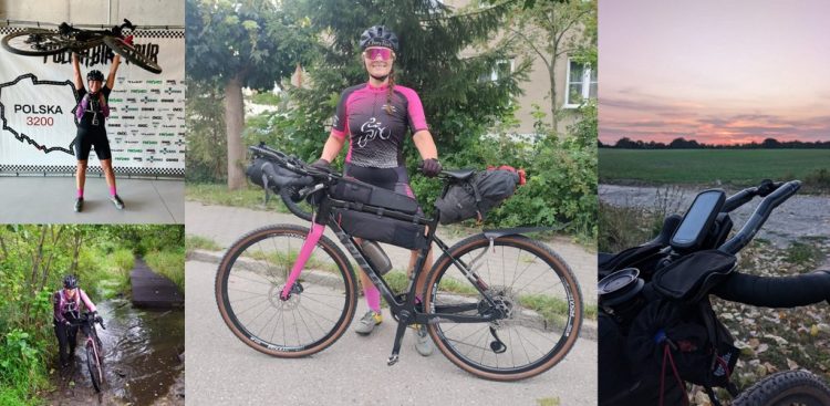 Natalia Lewandowska podczas Polish Bike Tour Polska 3200 (fot. archiwum prywatne Natalii Lewandowskiej)