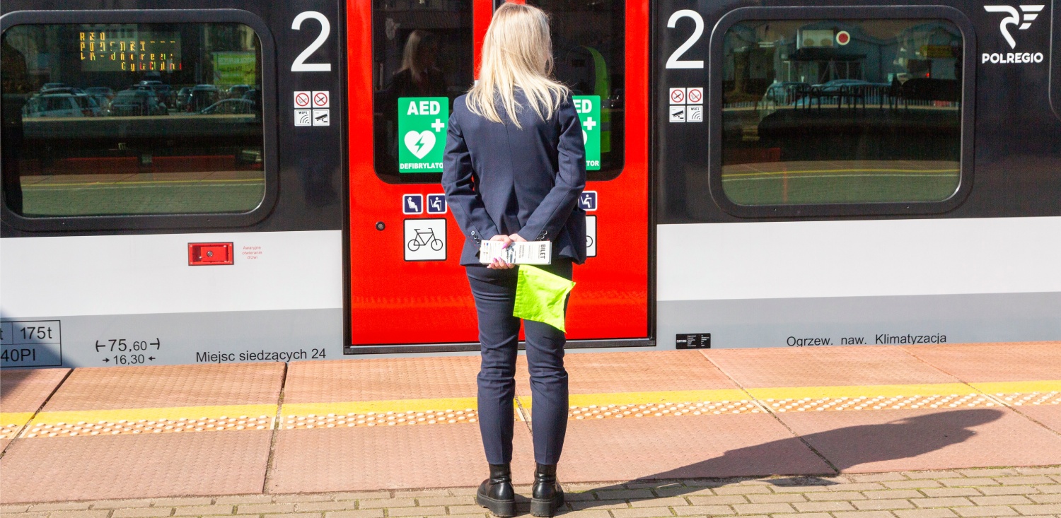 Przejazd testowy pociągu kupionego ze środków Programu Funduszy Europejskich - 26.03.2024 r. (fot. Daniel Słoboda / KFP)