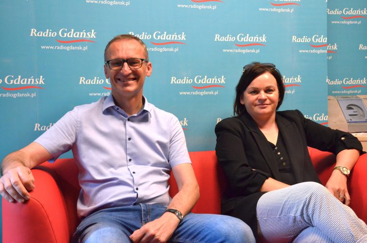 Janusz Wróbel, Teresa Usewicz (fot. Radio Gdańsk/Piotr Puchalski)