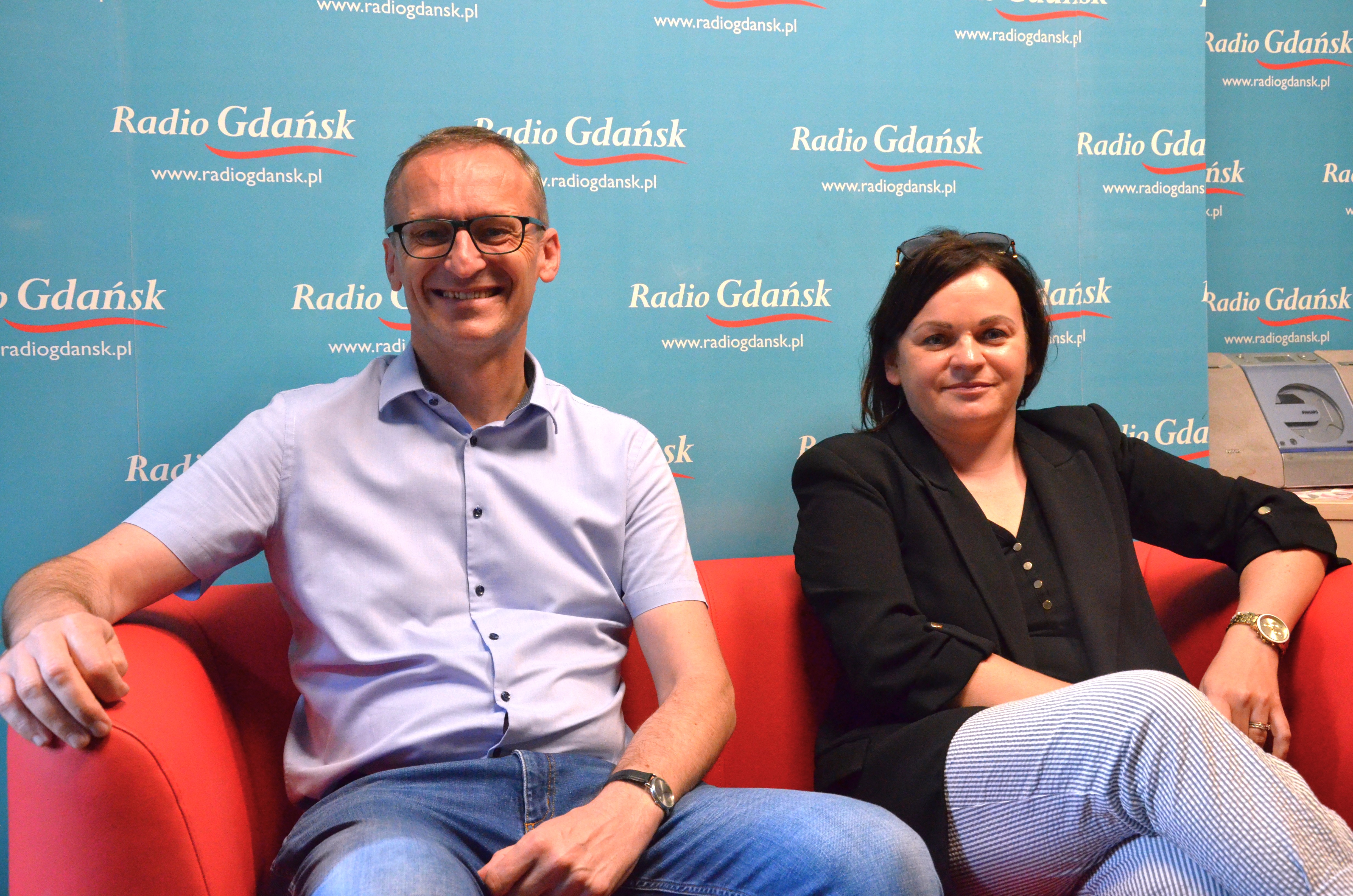Janusz Wróbel, Teresa Usewicz (fot. Radio Gdańsk/Piotr Puchalski)