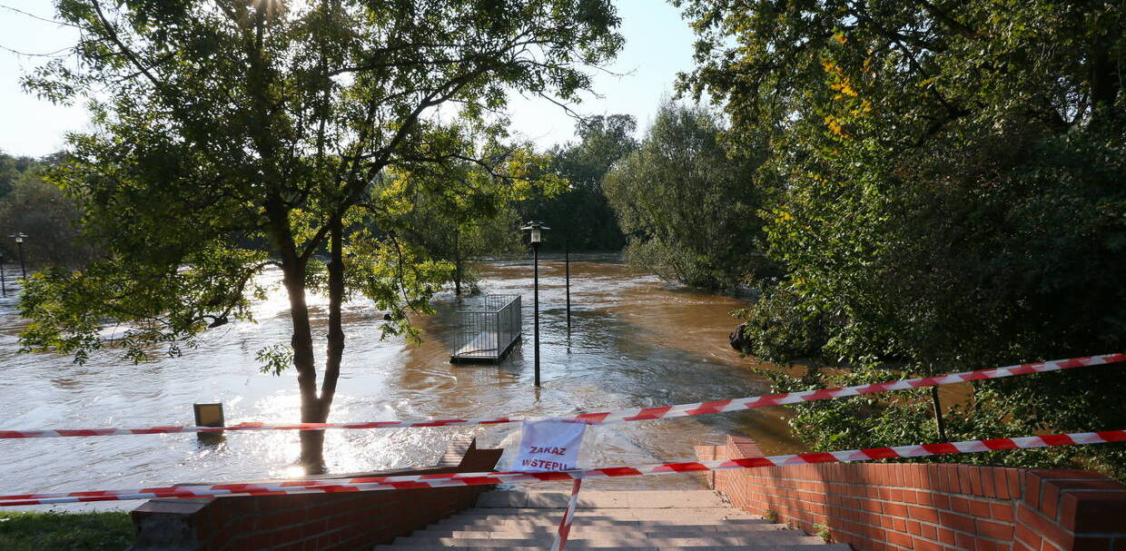 Zalania w Żaganiu (fot. PAP/Lech Muszyński)