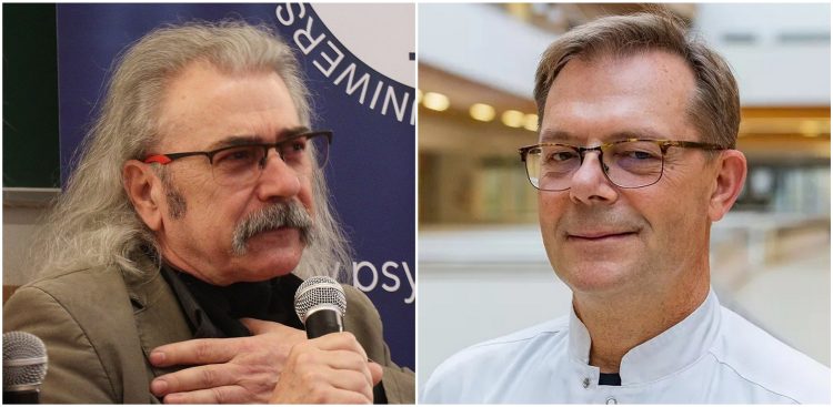 Bogusław Mikaszewski i Andrzej Drewniak (fot. GUMed/Pomorskie Stowarzyszenie Chorych Na Nowotwory Głowy i Szyi)