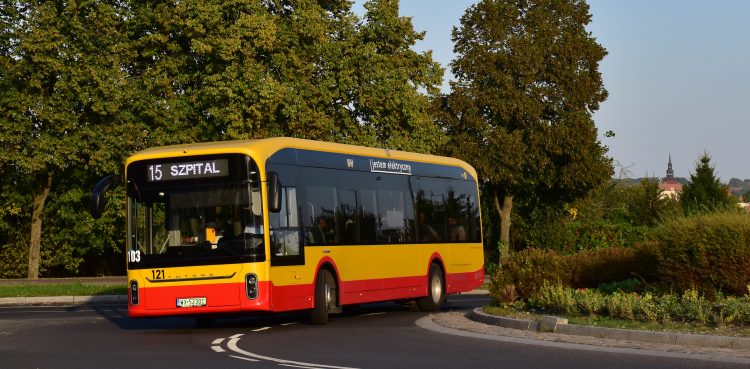 Chiński Yutong U12 na testach w Słupsku. (fot. ZIM Słupsk)