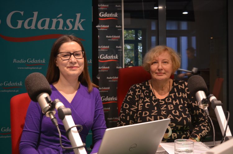 Ewa Jakacka i prof. Marta Łockiewicz
(fot. Radio Gdańsk/Piotr Puchalski)